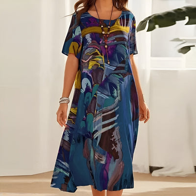 Serafina™ – Elegant klänning med konstnärlig känsla