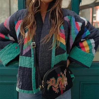 Ena™ – Retro patchworkkappa med modern känsla