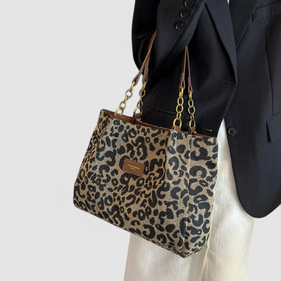 Claire™ – Leopardmönstrad toteväska