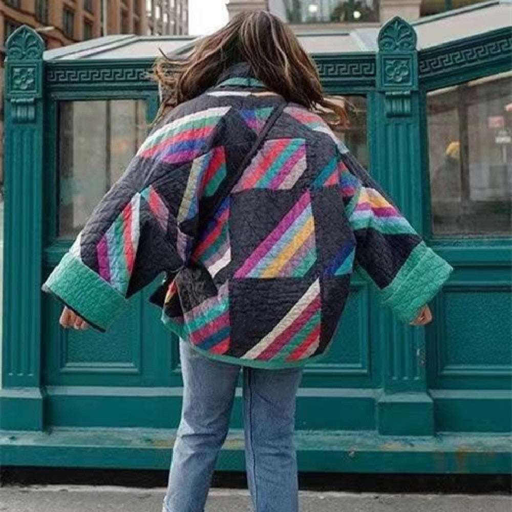 Ena™ – Retro patchworkkappa med modern känsla