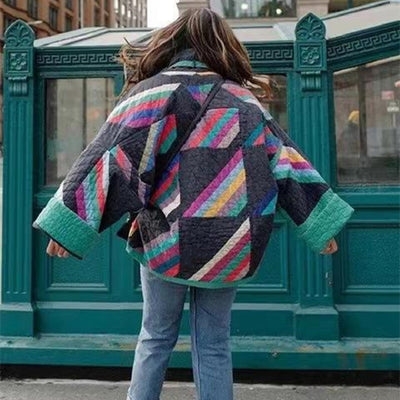 Ena™ – Retro patchworkkappa med modern känsla