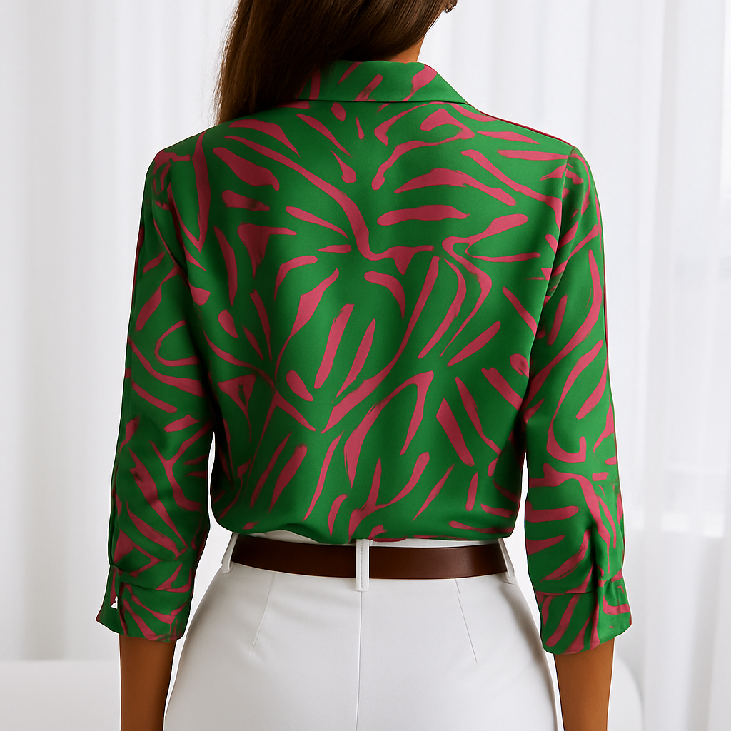 Andzia™ – Färgglad blus med energi och elegans