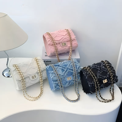 Frayla™ – Denim Axelväska