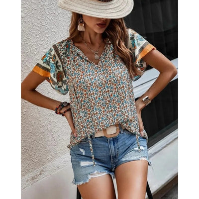 Virginia™ – Boho-blus med färgstark charm