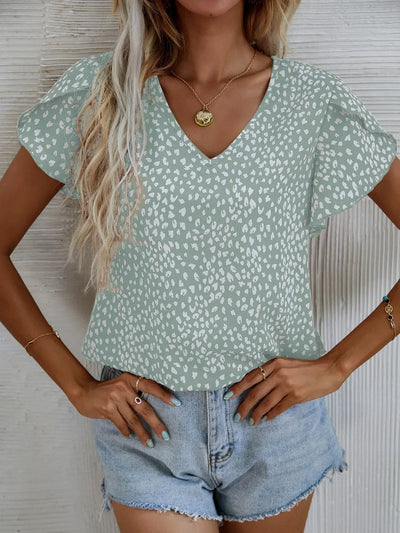 Cassidy™ – Chic blus med lekfullt mönster