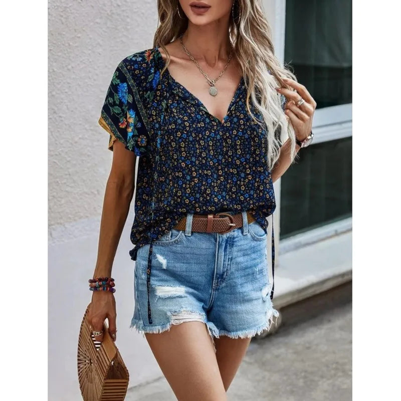 Virginia™ – Boho-blus med färgstark charm