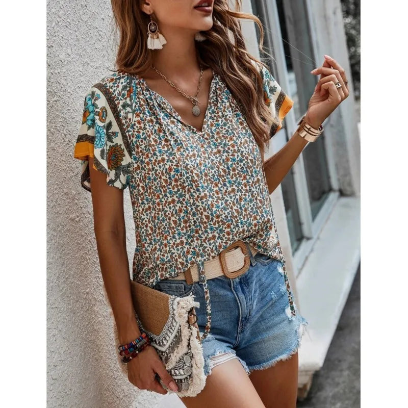 Virginia™ – Boho-blus med färgstark charm