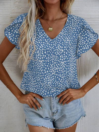 Cassidy™ – Chic blus med lekfullt mönster