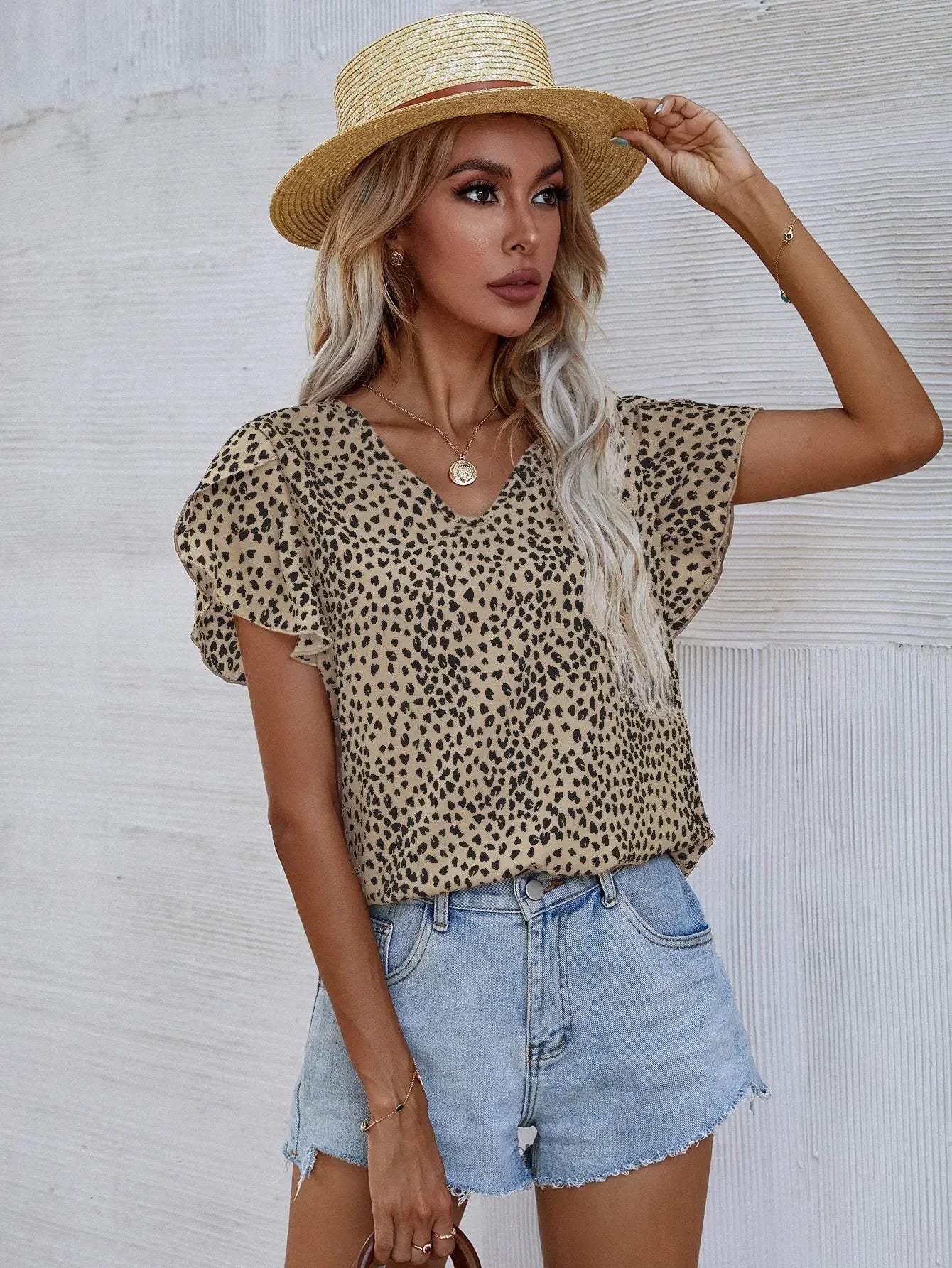 Cassidy™ – Chic blus med lekfullt mönster
