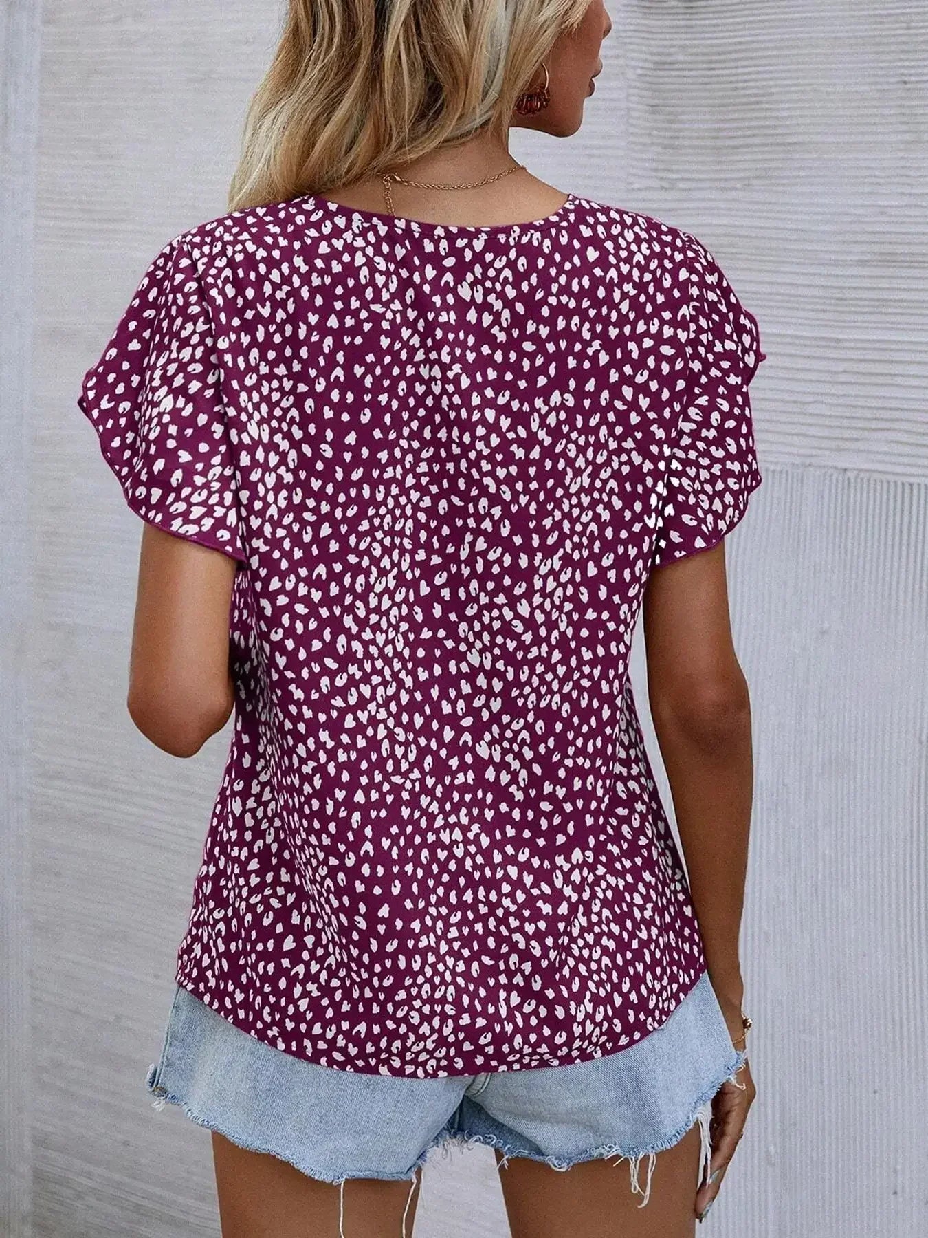 Cassidy™ – Chic blus med lekfullt mönster