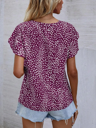 Cassidy™ – Chic blus med lekfullt mönster