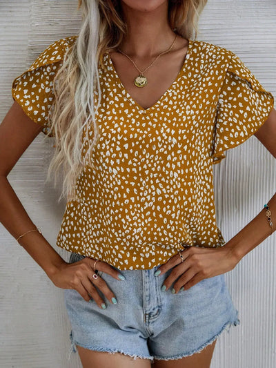 Cassidy™ – Chic blus med lekfullt mönster