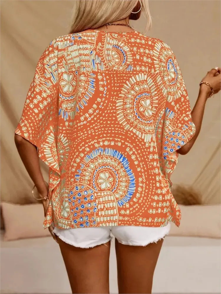 Ellaine™ – Boho-blus med färg, frihet och personlighet
