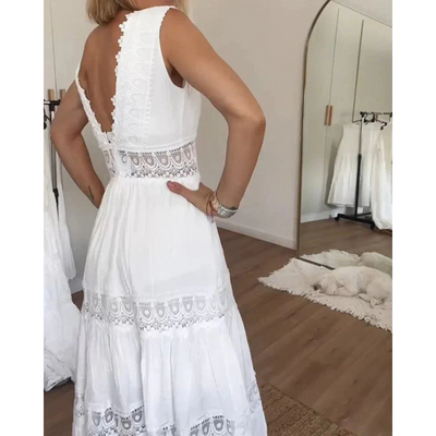 Virva™ – Lång och elegant sommarklänning med kvinnlig siluett