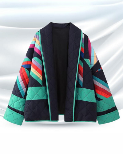 Ena™ – Retro patchworkkappa med modern känsla
