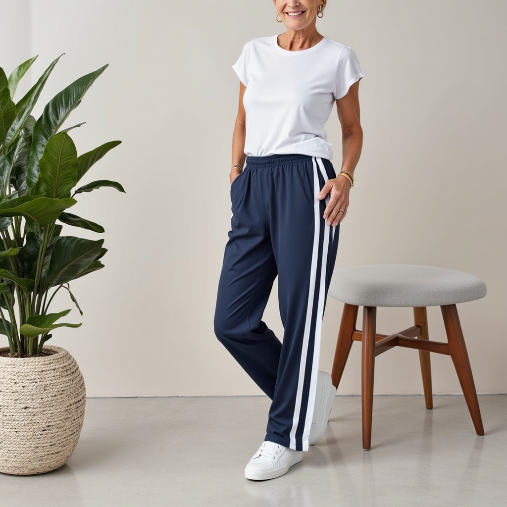 Kaeli™ – Sportiga joggingbyxor med ränder