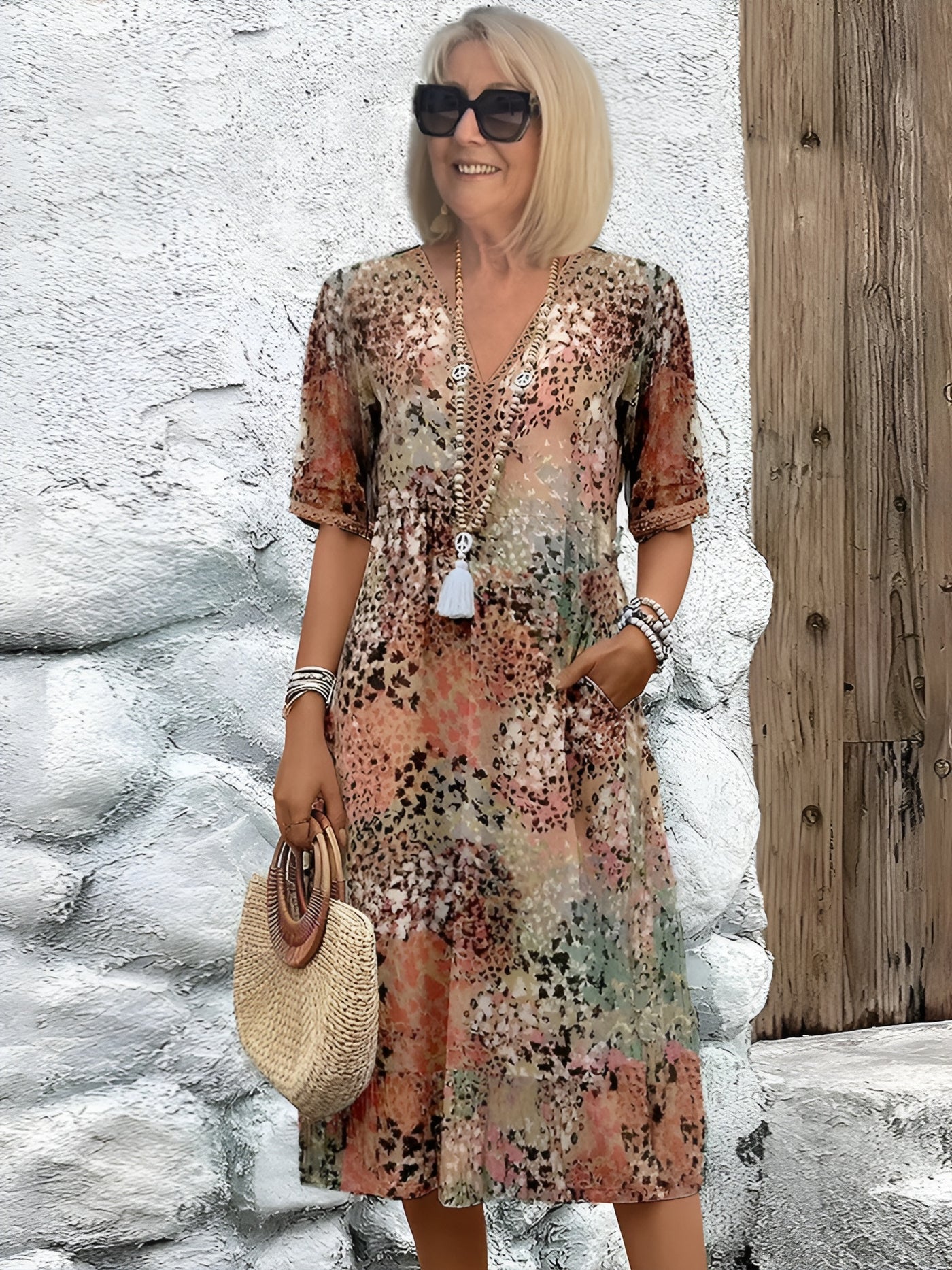 Helen™ – Blommig klänning som får dig att känna dig levande igen