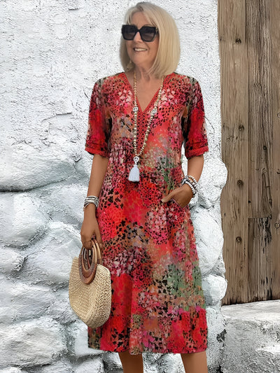 Helen™ – Blommig klänning som får dig att känna dig levande igen