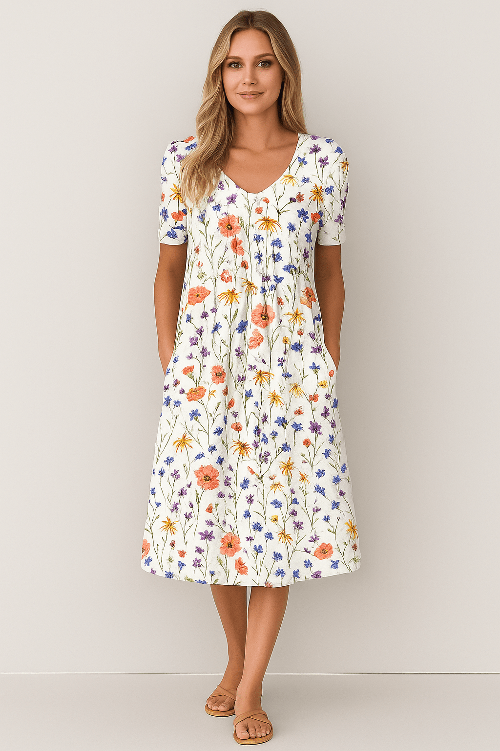Birgitta™ – Blommig sommarklänning