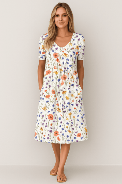 Birgitta™ – Blommig sommarklänning