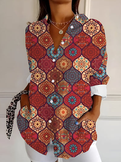 Linea™ – Färgstark blus med själ och stil