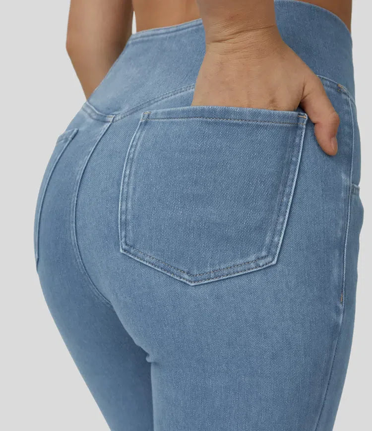 Veronica™ – Elastiska utsvängda byxor som framhäver figuren