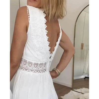 Virva™ – Lång och elegant sommarklänning med kvinnlig siluett