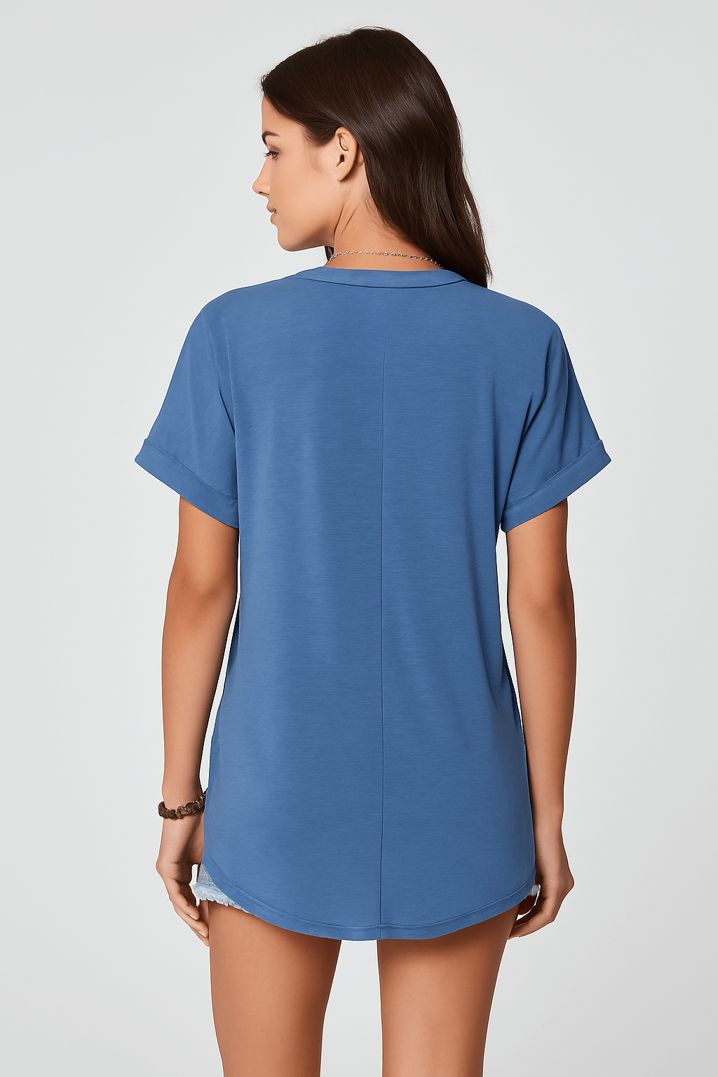 Maj-Lis™ – V-ringad T-shirt med knappar