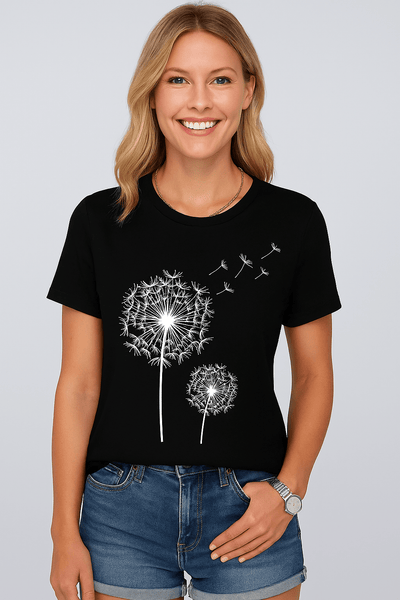 Kerstin™ – T-shirt med maskrosmotiv