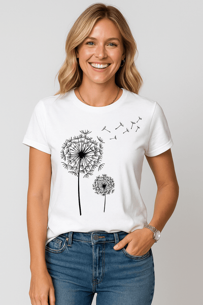 Kerstin™ – T-shirt med maskrosmotiv