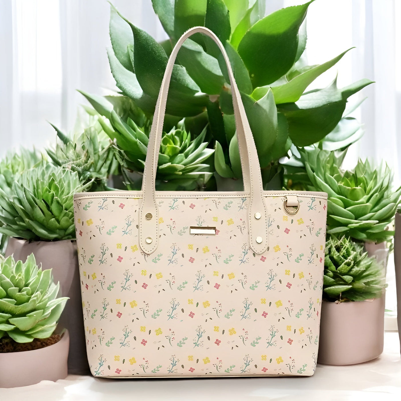 Belle Charme Tote™ – Stilren axelväska med charm och funktion